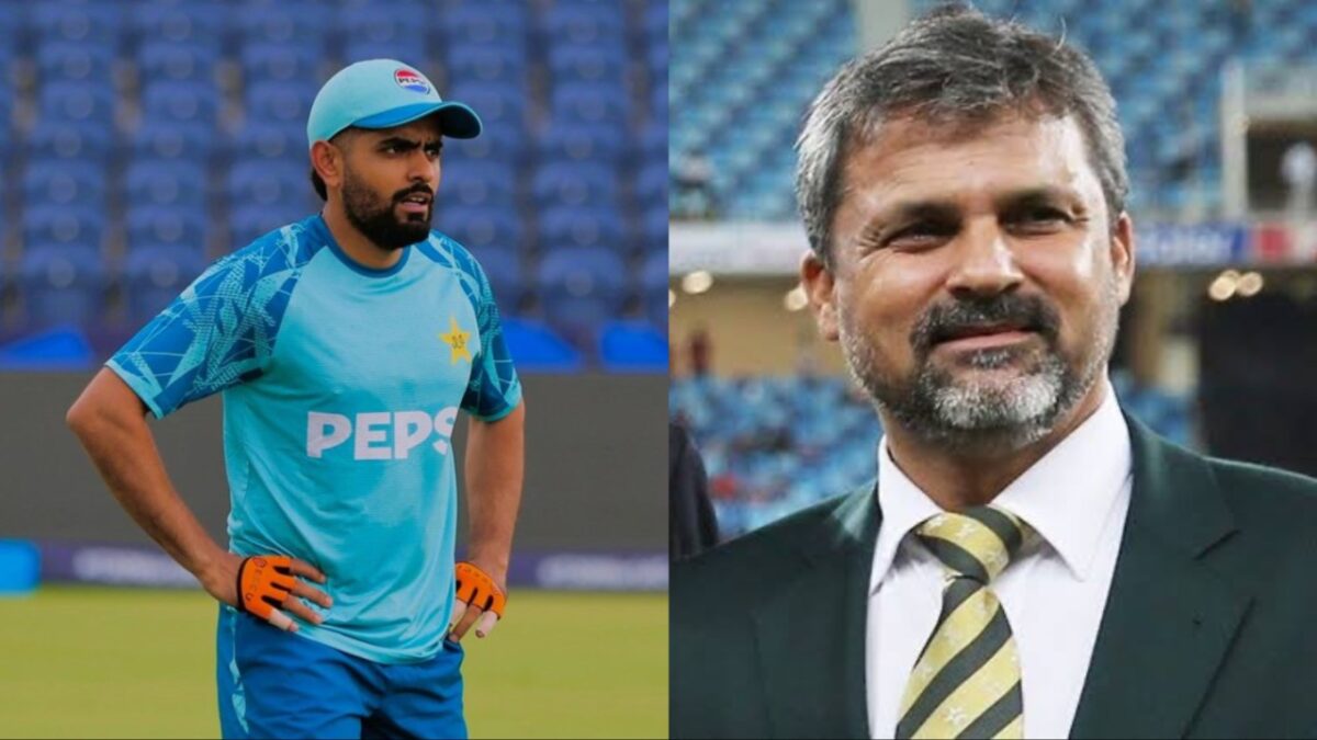 Babar Azam and Moin Khan.