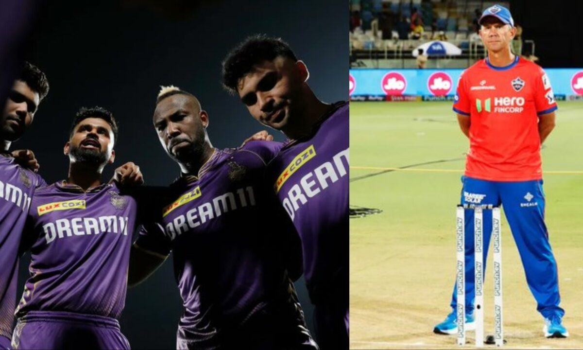 Kolkata Knight Riders (KKR) team and Ricky Ponting.