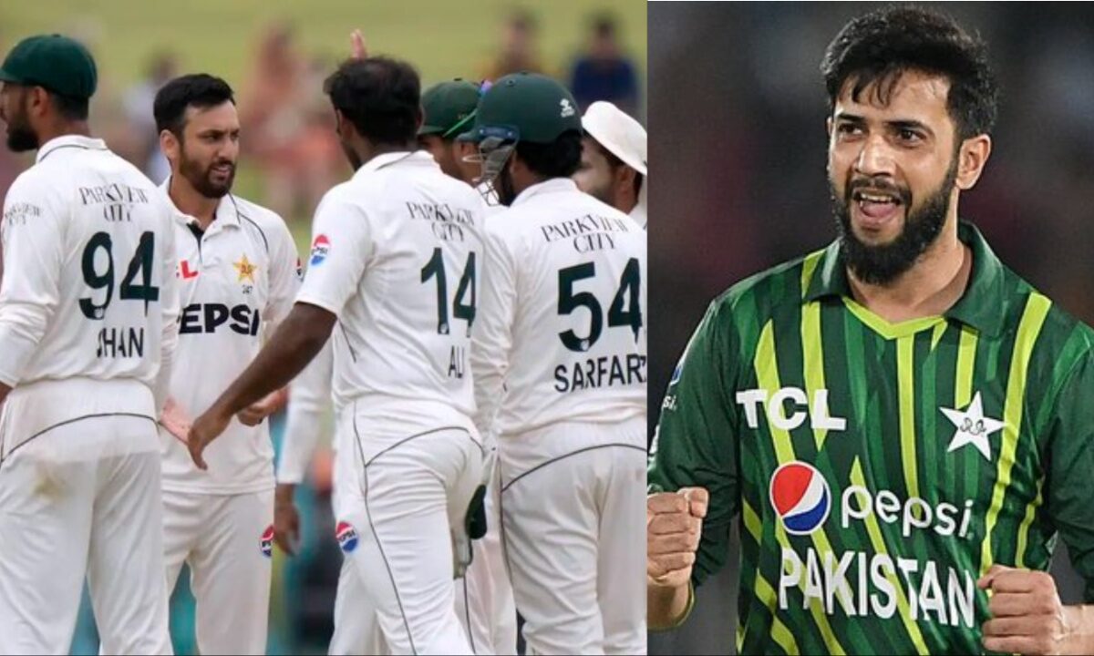 Imad Wasim and Pakistan's Test team.