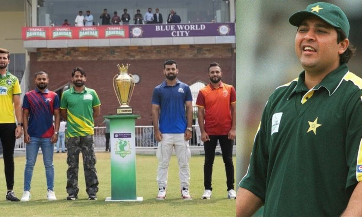 Inzamam-ul-Haq and The Champions Cup 2024 Teams.