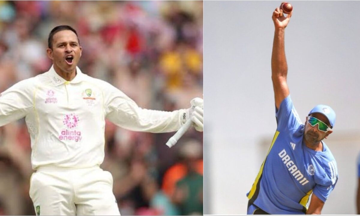 Usman Khawaja and Ravichandran Ashwin.