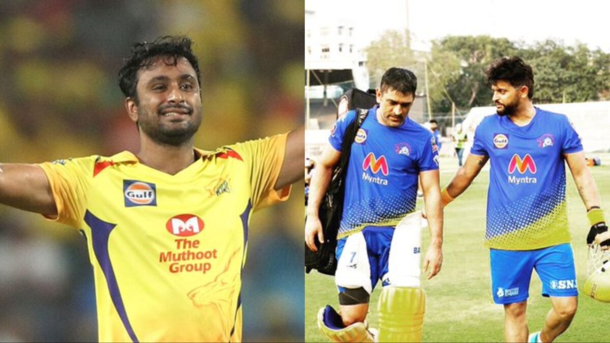 MS Dhoni, Ambati Rayudu and Suresh Raina.