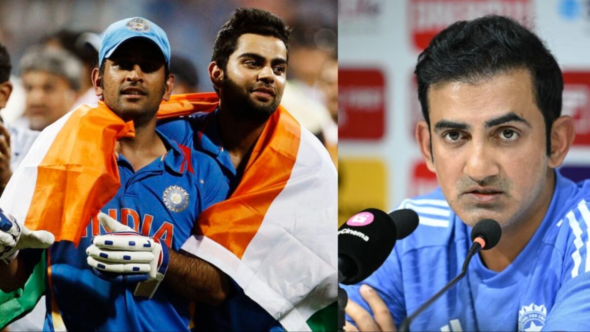 Virat Kohli, MS Dhoni and Gautam Gambhir.