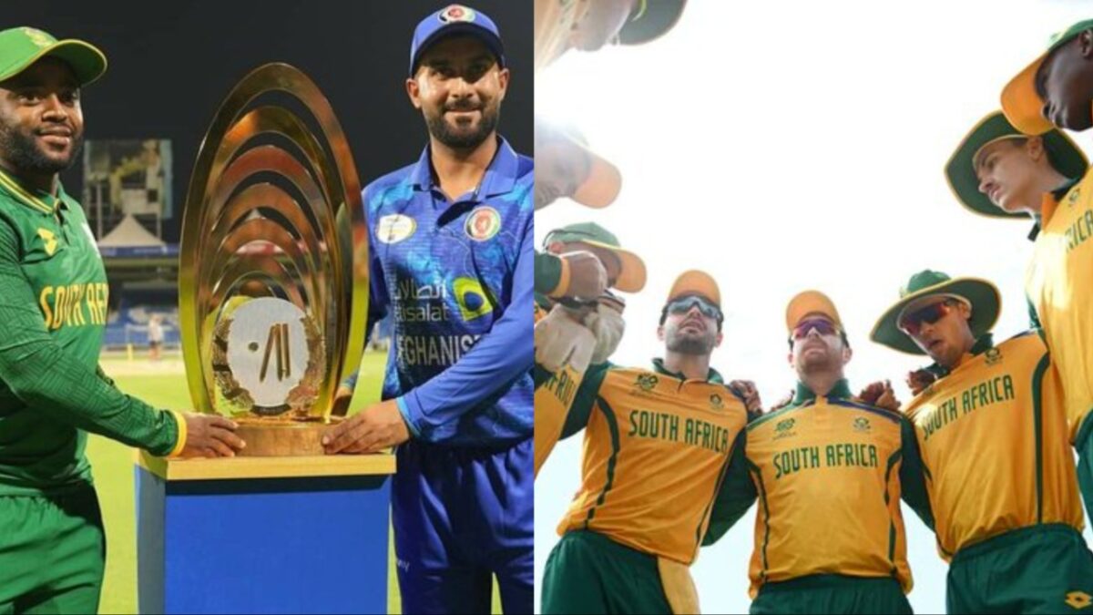 South Africa captain Temba Bavuma and Afghanistan captain Hashmatullah Shahidi.