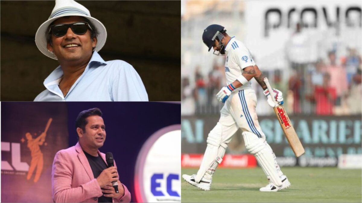 Ajay Jadeja, Aakash Chopra and Virat Kohli.