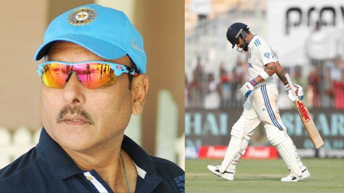 Ravi Shastri and Virat Kohli.