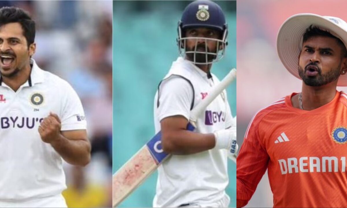 Shreyas Iyer, Shardul Thakur and Ajinkya Rahane.