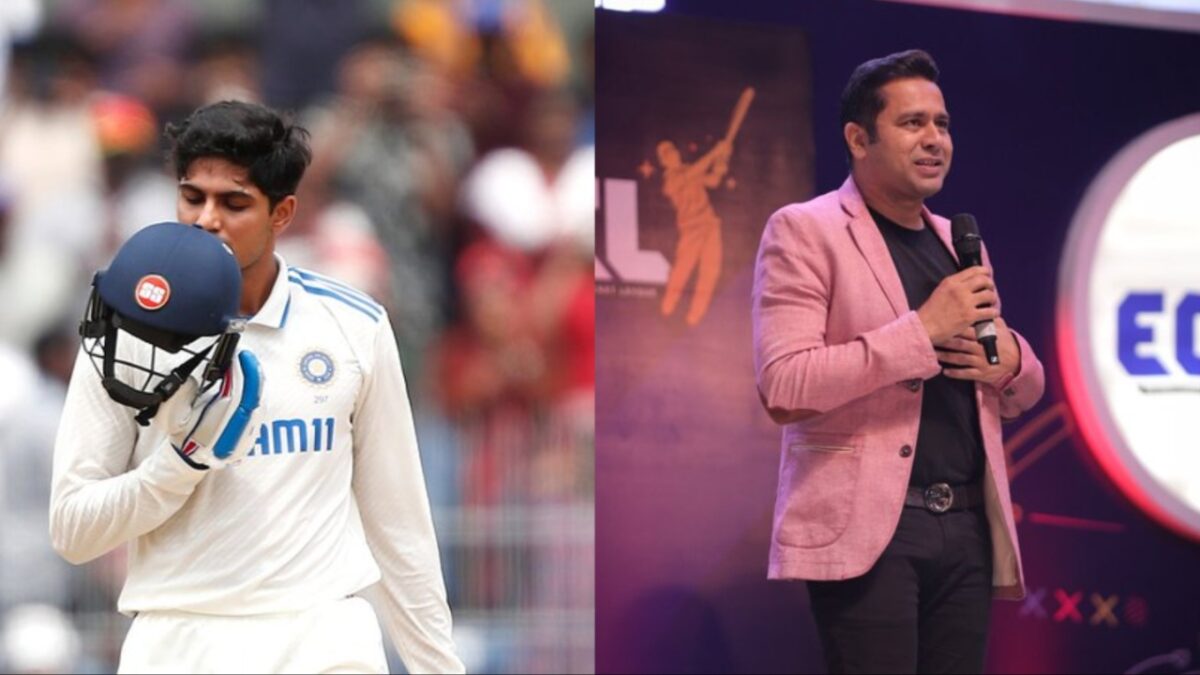 Aakash Chopra and Shubman Gill.