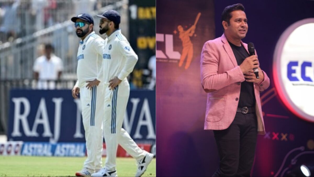 Aakash Chopra, Virat Kohli and Rohit Sharma.