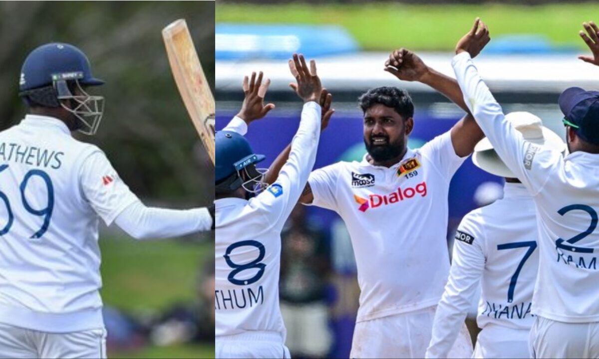 Angelo Mathews and Sri Lankan Test side.