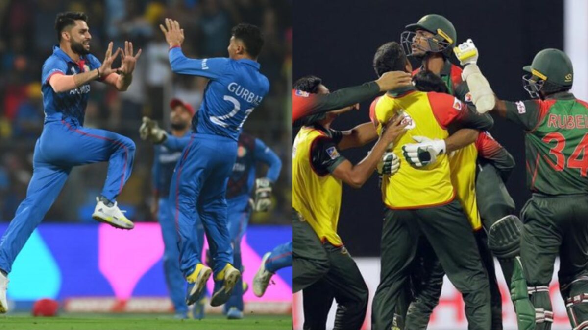 Bangladesh Cricket Team and Afghanistan Cricket Team.