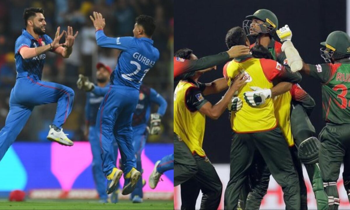 Bangladesh Cricket Team and Afghanistan Cricket Team.