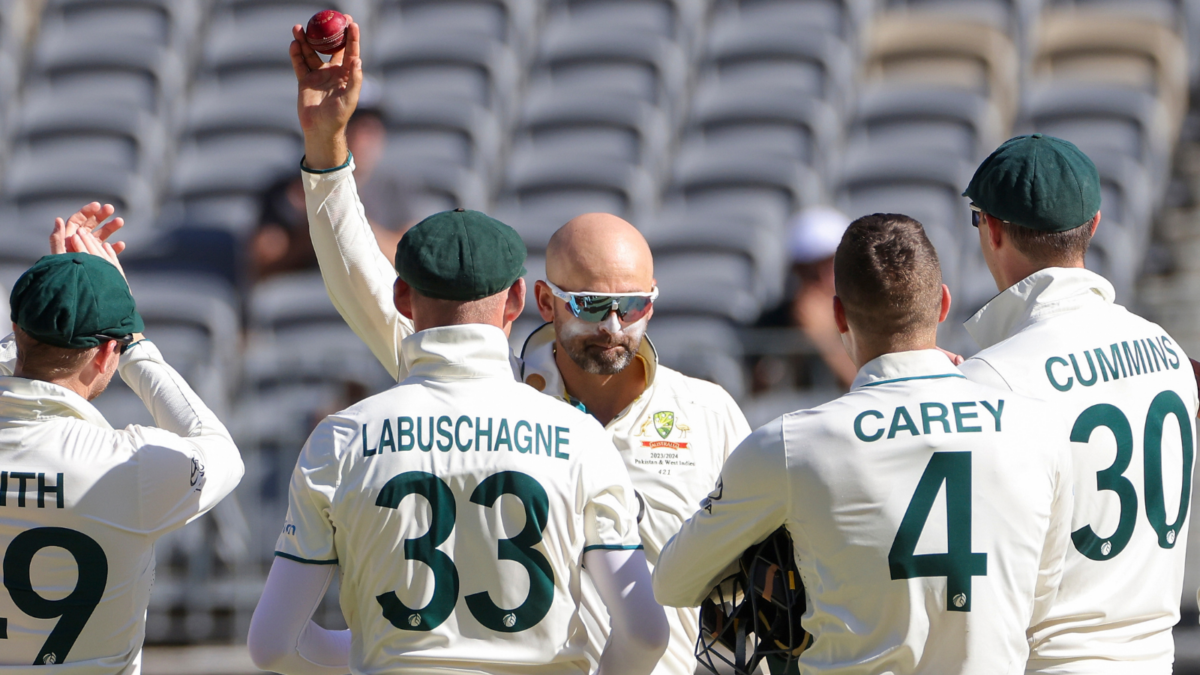 Nathan Lyon. Photo- Getty