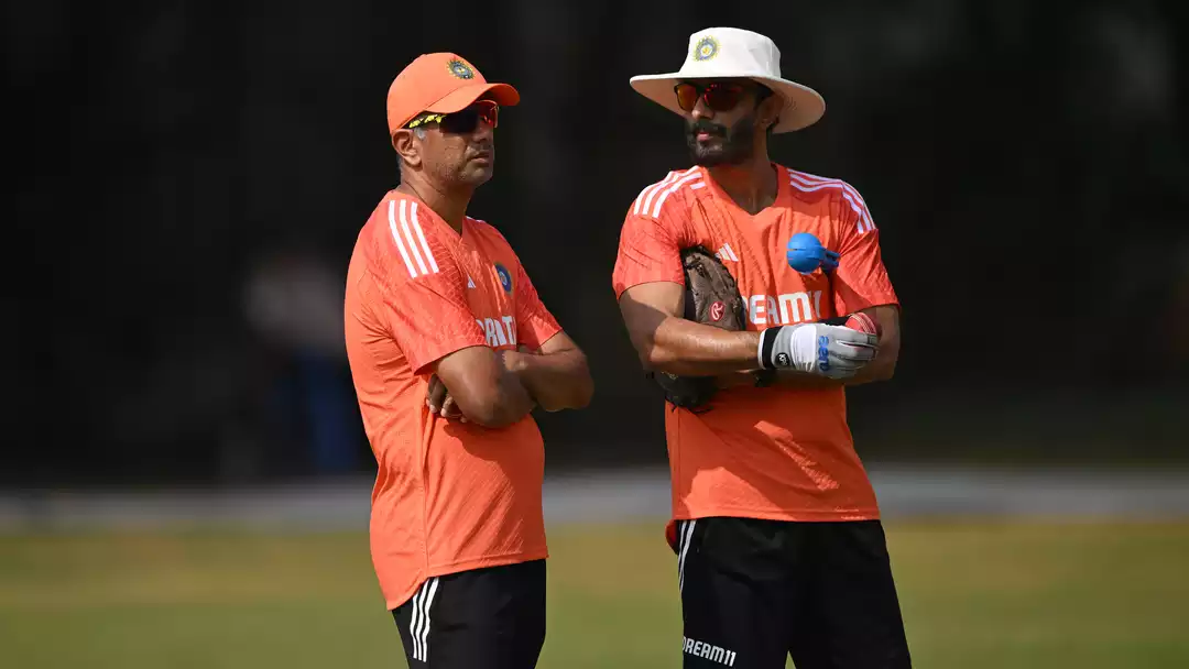 Rahul Dravid and Vikram rathour. PHoto- Getty