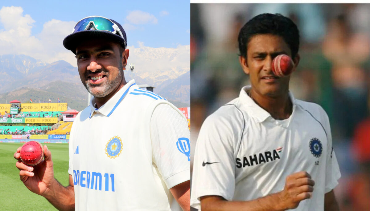 Ravichandran Ashwin and Anil Kumble