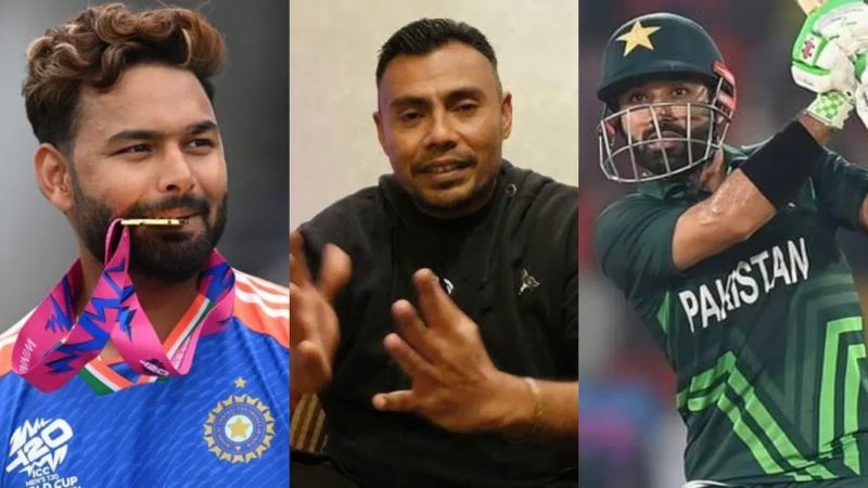 Rishabh Pant, Mohammad Rizwan and Danish Kaneria. Photo- Twitter