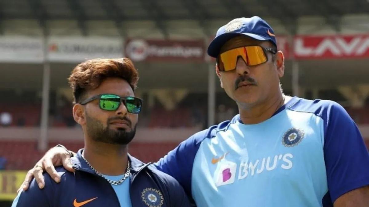 Rishabh Pant and Ravi Shastri. Photo- Getty