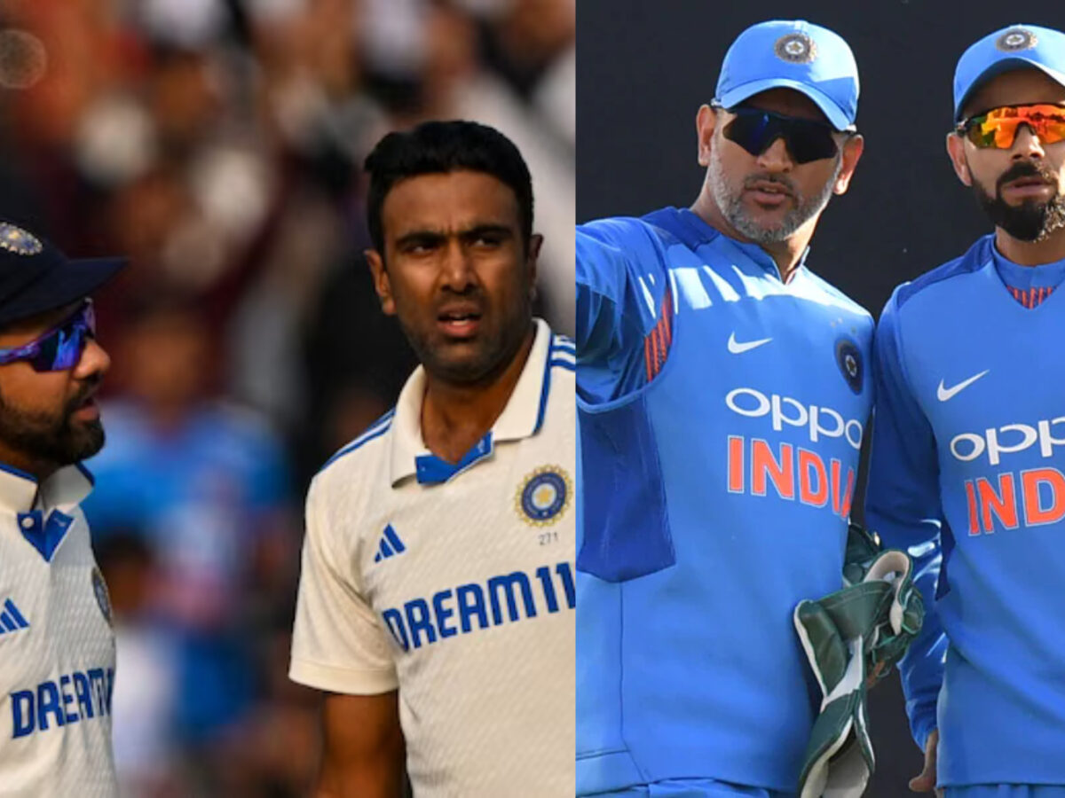 Rohit Sharma, Virat Kohli, MS Dhoni and Ravi Ashwin- Photo- Getty