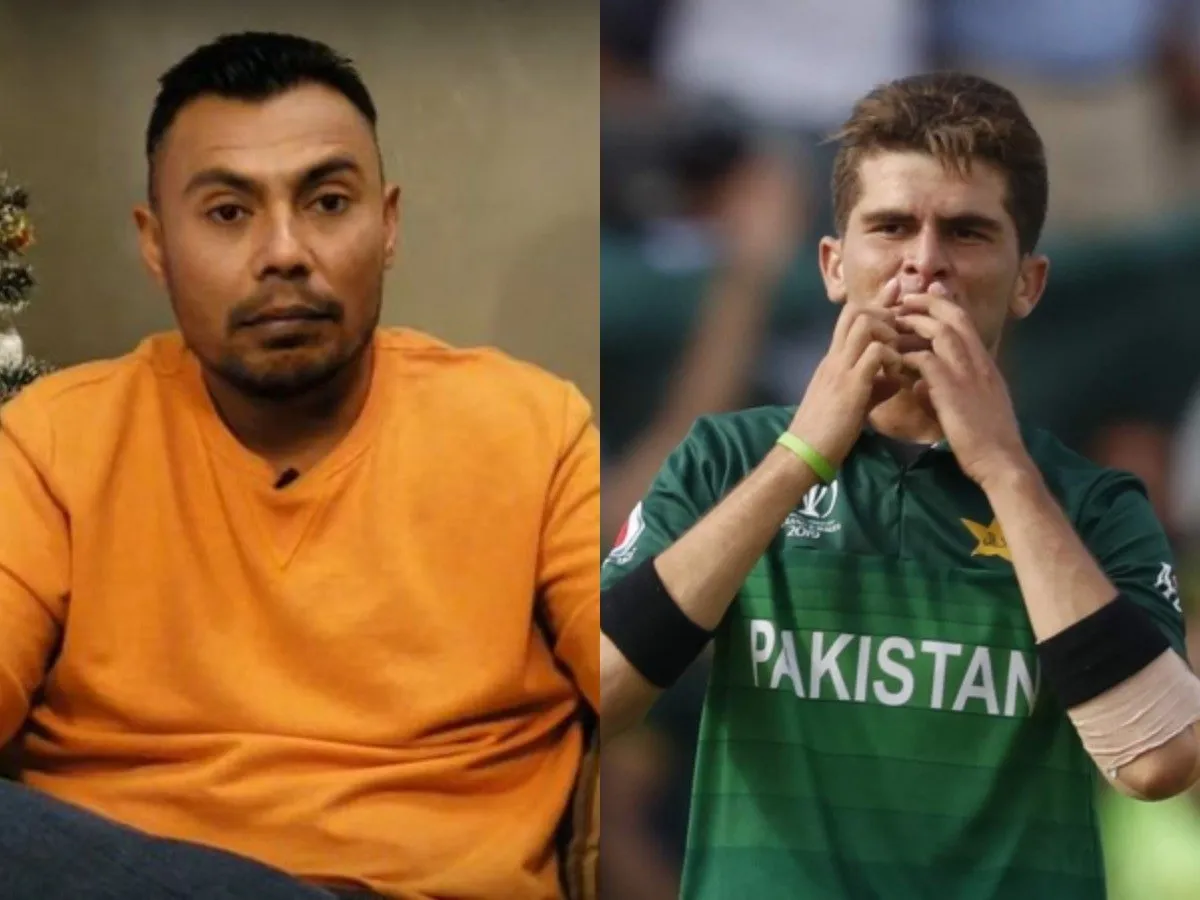 Shaheen Afridi and Danish Kaneria. Photo- Twitter