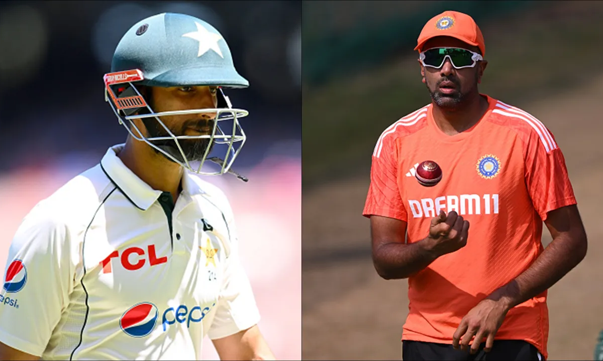 Shan Masood and Ravi Ashwin. Photo- Getty