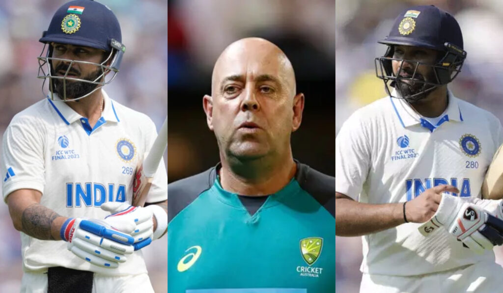 Virat Kohli, Rohit Sharma, Darren Lehmann. Photo- Getty