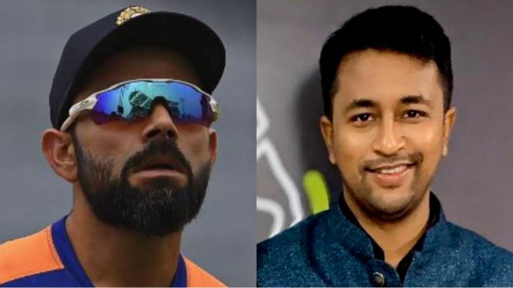 Virat Kohli and Pragyan Ojha. Photo- Twitter