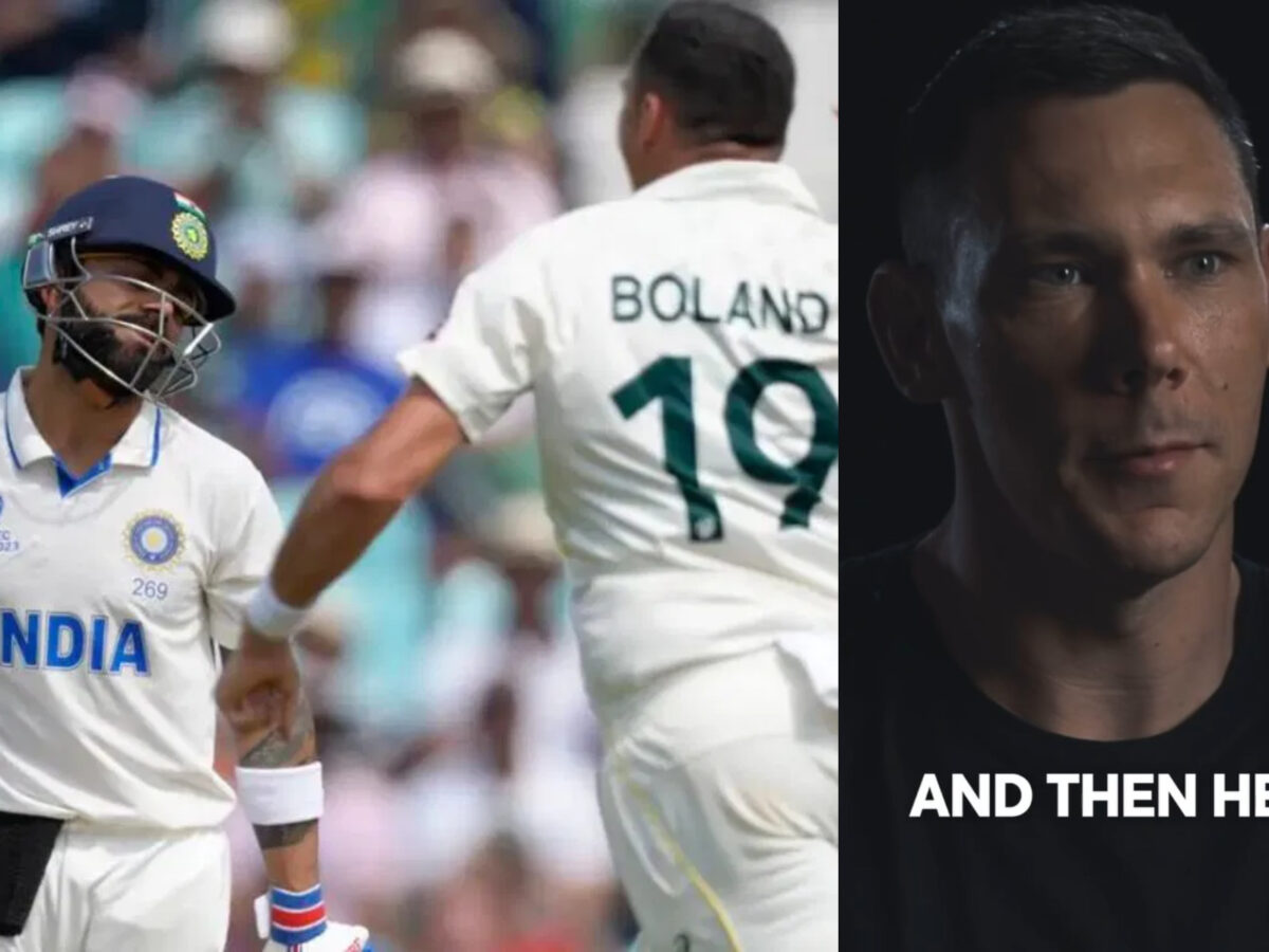 Virat Kohli and Scott Boland. Photo- Getty-ICC