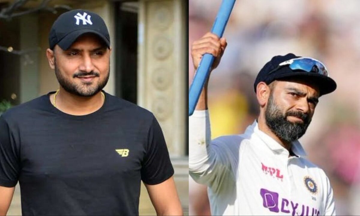 Harbhajan Singh and Virat Kohli.