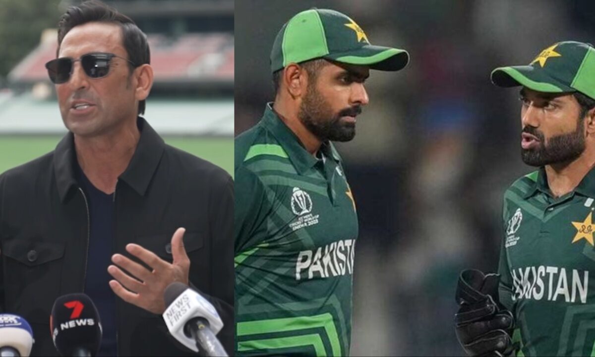 Babar Azam, Mohammad Rizwan and Younis Khan of Pakistan.