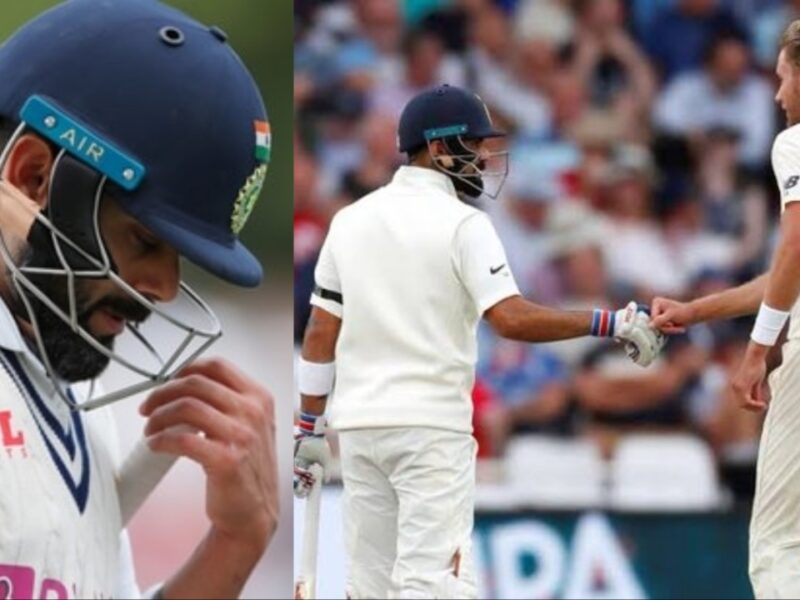 Stuart Broad and Virat Kohli.