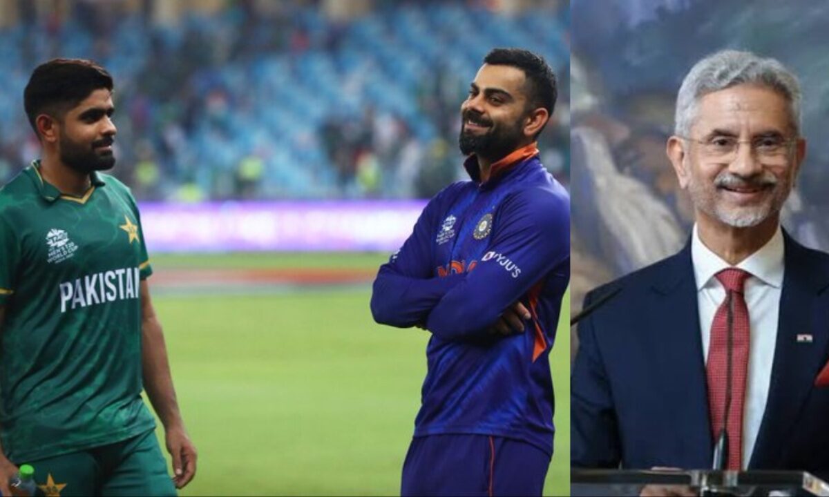 Babar Azam- Pakistan captain, Indian captain Virat Kohli and MEA S Jaishankar.