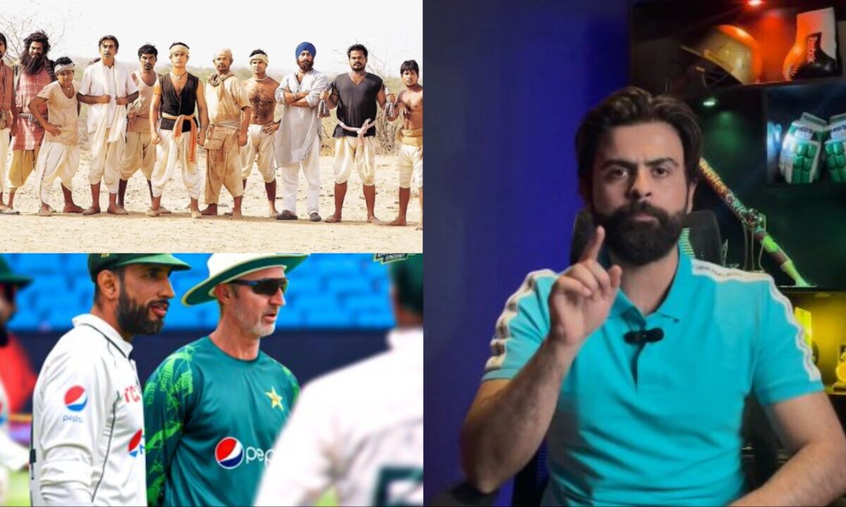 Pakistan's Ahmed Shahzad, Shan Masood, Jason Gillespie and Lagaan Movie.