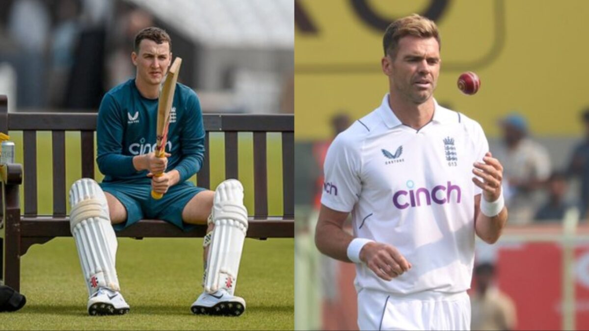 Harry Brook and James Anderson.