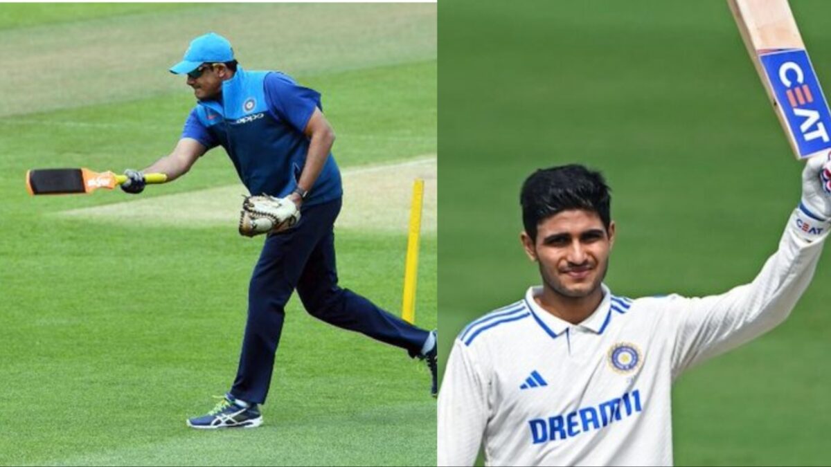 Anil Kumble and Shubman Gill.