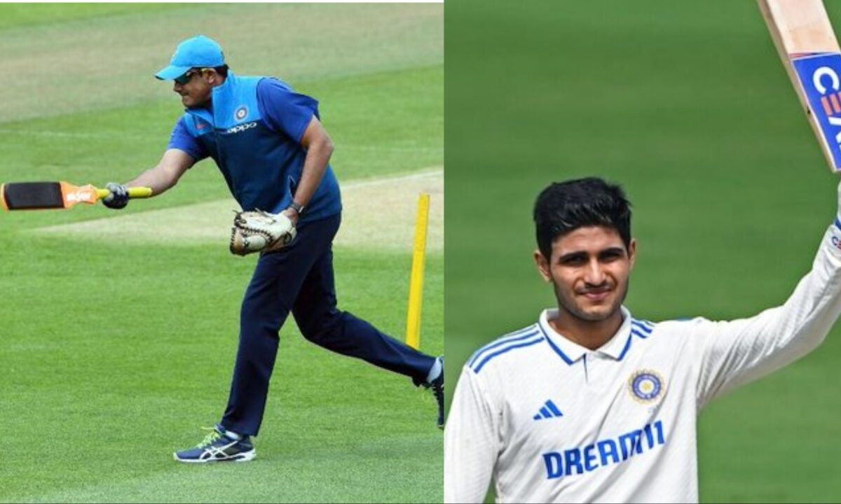 Anil Kumble and Shubman Gill.