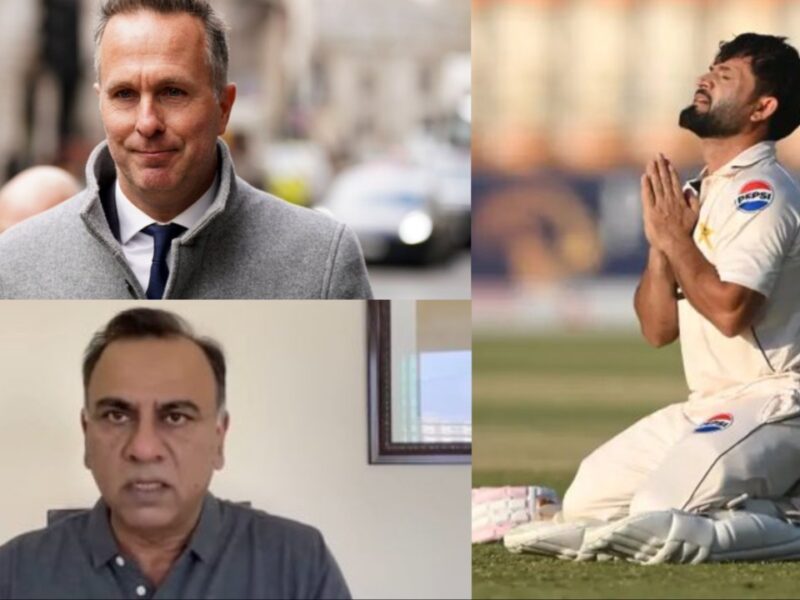 Basit Ali Drills Michael Vaughan After Kamran Ghulam Celebrates Debut 100 vs England