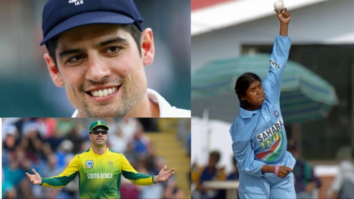 Alastair Cook, Ab De Villers and Neetu David In ICC Hall of Fame.