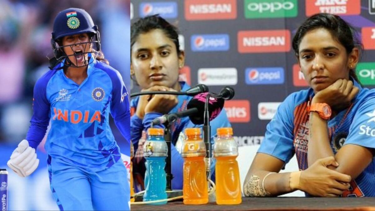 Jamimah Rodrigues, Mithali Raj and Harmanpreet Kaur.