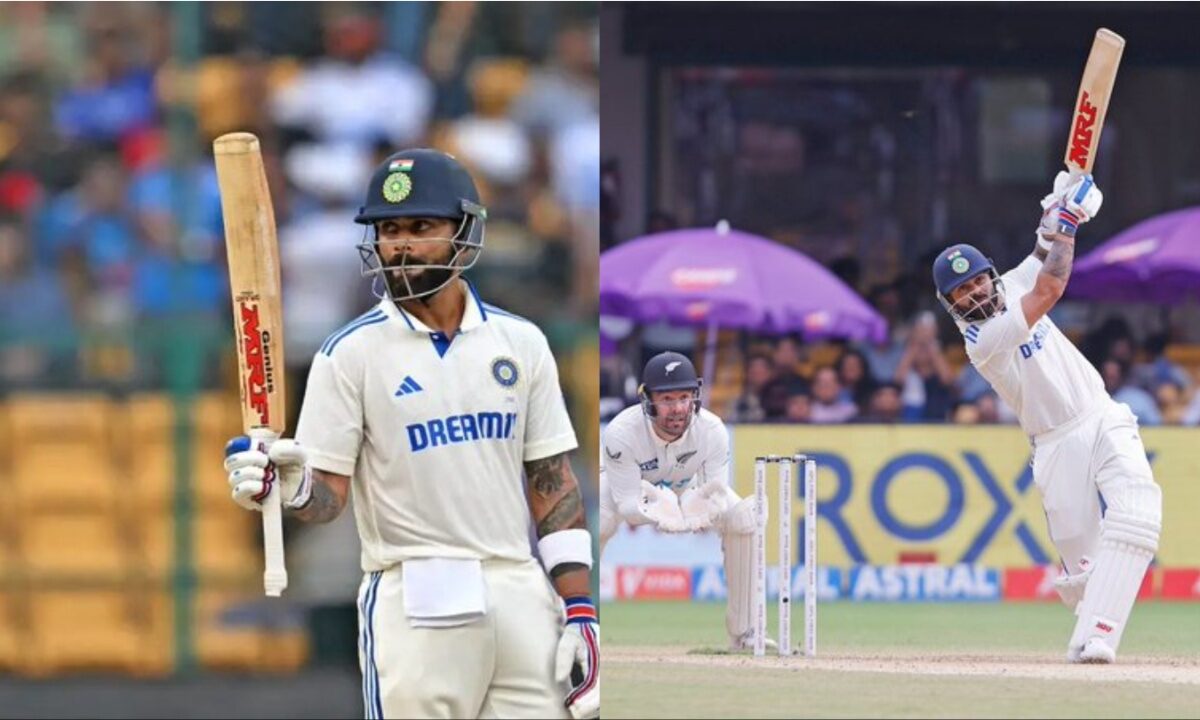 Virat Kohli and Tom Blundell.