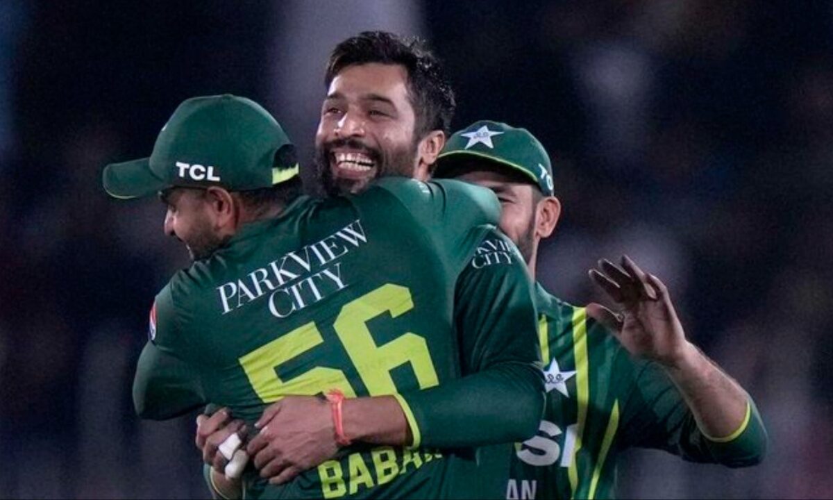 Babar Azam and Mohammad Amir.