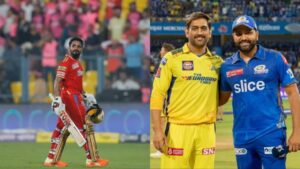 Jitesh Sharma, MS Dhoni and Rohit Sharma.