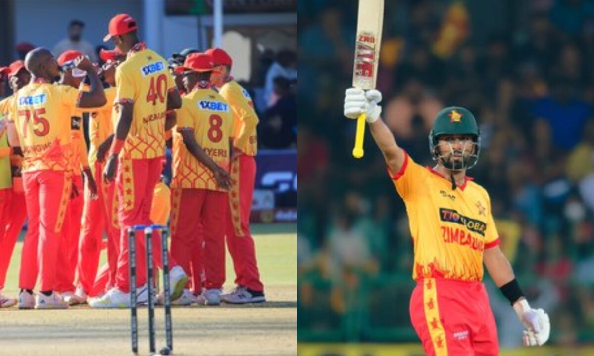 Zimbabwe captain Sikandar Raza and his team.