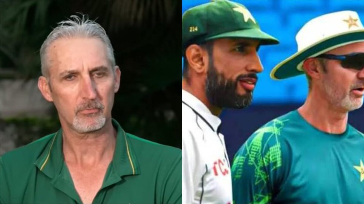 Jason Gillespie and Shan Masood.