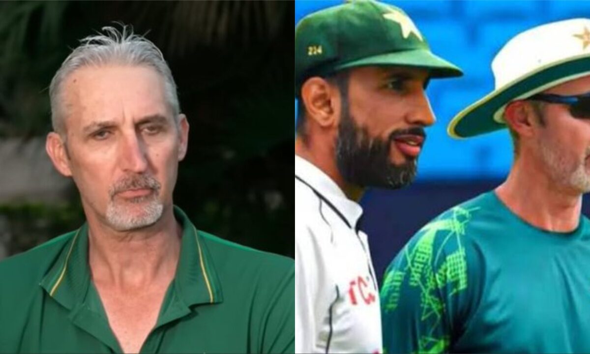 Jason Gillespie and Shan Masood.
