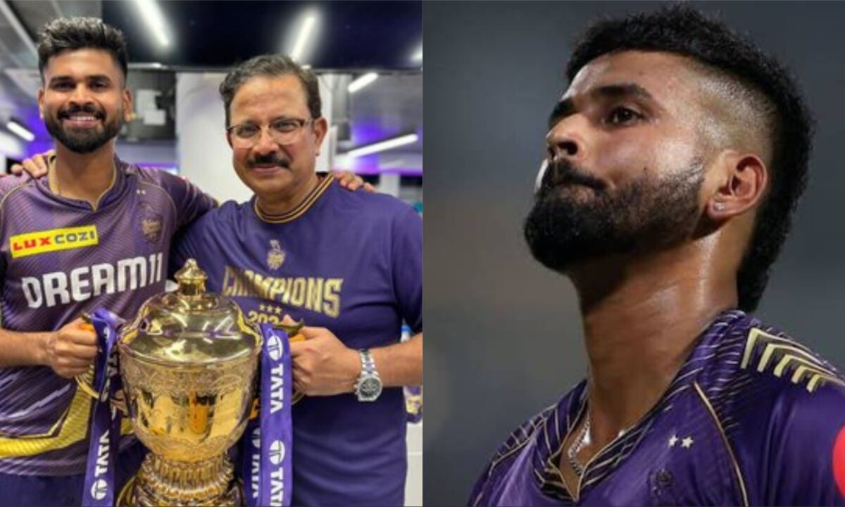 IPL winning captain Shreyas Iyer and Venky Mysore.