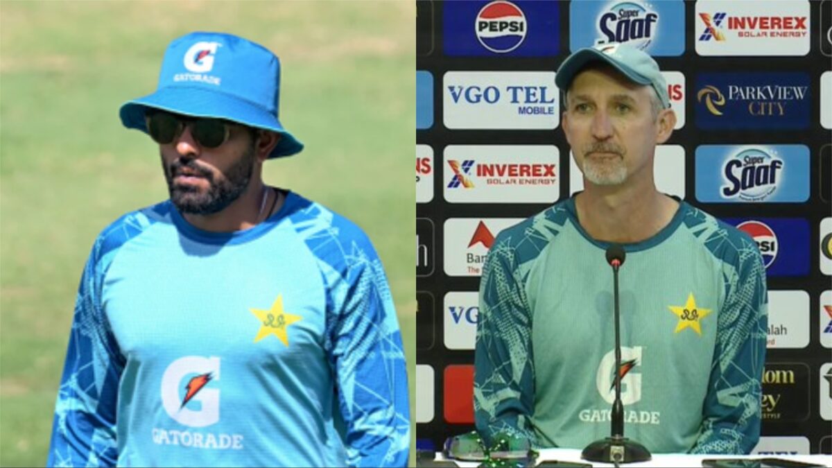 Babar Azam and Jason Gillespie.