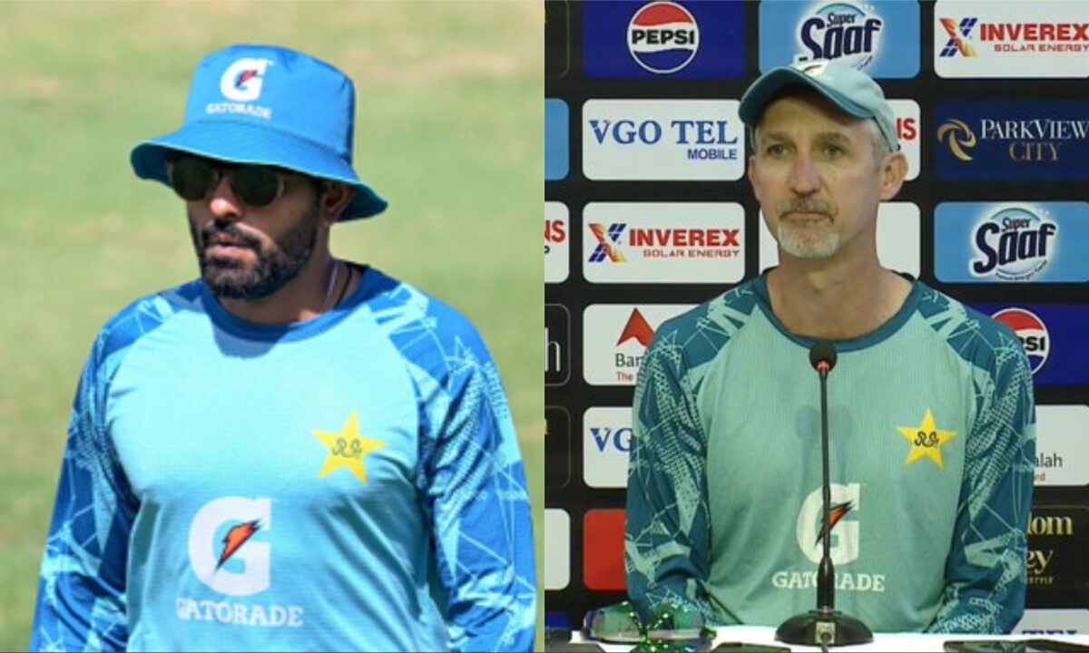 Babar Azam and Jason Gillespie.