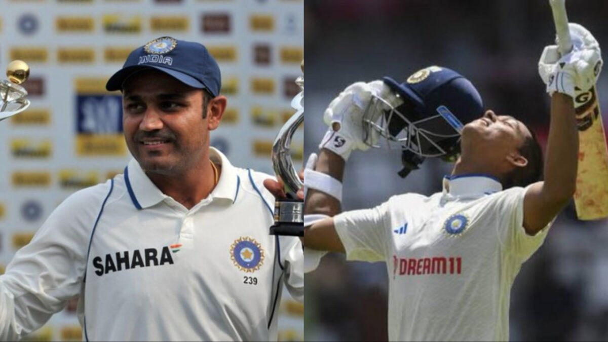 Yashasvi Jaiswal and Virender Sehwag.