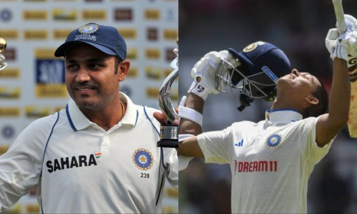Yashasvi Jaiswal and Virender Sehwag.