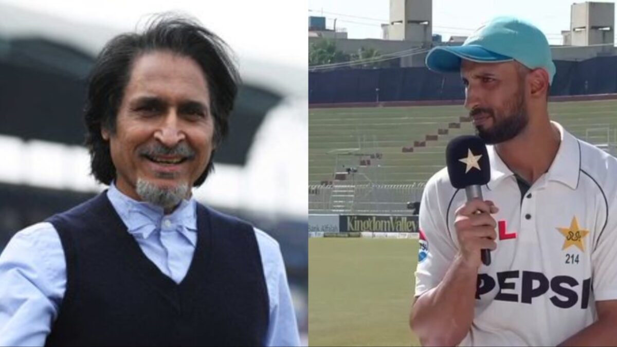 Pakistan's Ramiz Raja and Shan Masood.